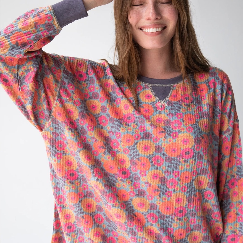 NATURAL LIFE Floral Pajama 2-pc Set